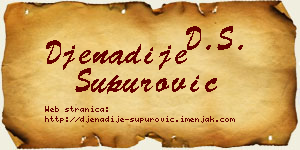 Đenadije Supurović vizit kartica